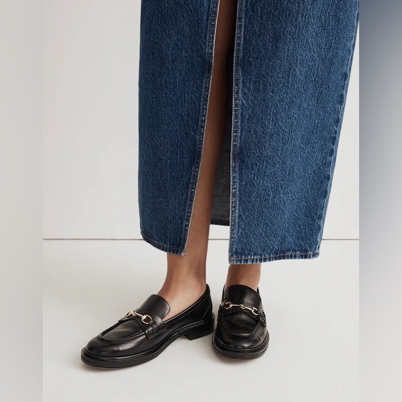 Madewell Shoes - Madewell The Vernon Bit Hardware Loafer in Leather in True Black Size 6